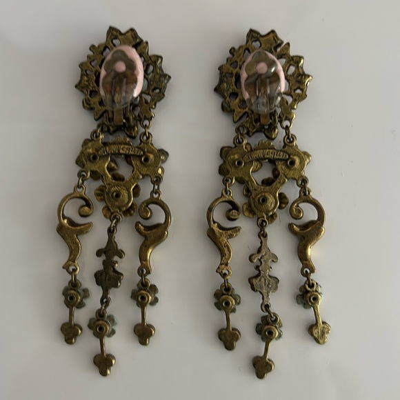 Michal Negrin Multi-Colored Cip-on Earrings - Picture 3 of 6